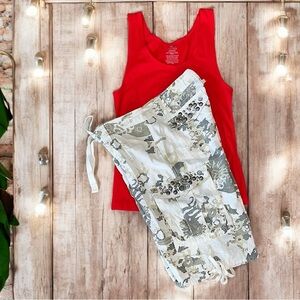 EUC-Miss Me-Cargo Cropped Capri-L